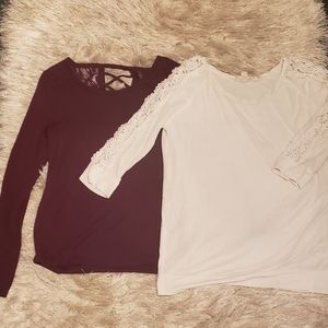 2 Ladies Tops Size Small & Headband Included